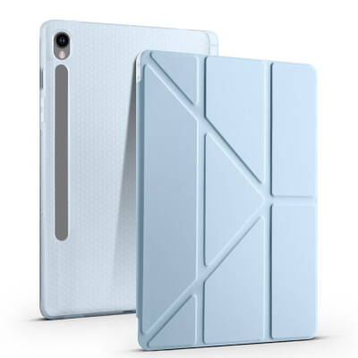 Galaxy Tab S9 Kılıf Zore Tri Folding Kalem Bölmeli Standlı Kılıf - 36