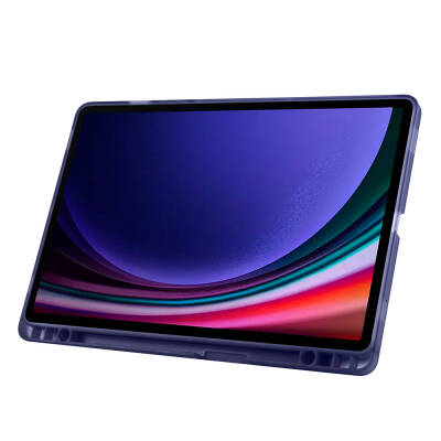 Galaxy Tab S9 Kılıf Zore Tri Folding Kalem Bölmeli Standlı Kılıf - 50