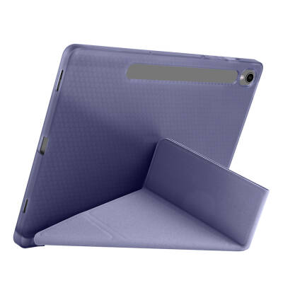 Galaxy Tab S9 Kılıf Zore Tri Folding Kalem Bölmeli Standlı Kılıf - 53