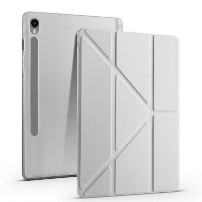 Galaxy Tab S9 Kılıf Zore Tri Folding Kalem Bölmeli Standlı Kılıf - 2