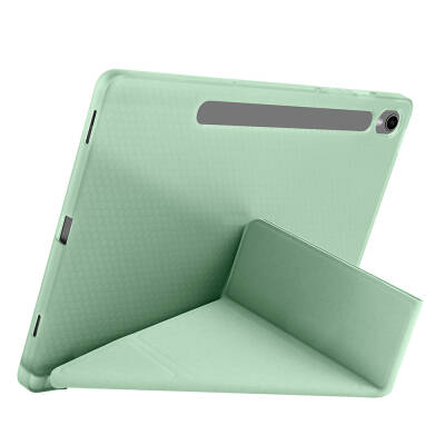 Galaxy Tab S9 Kılıf Zore Tri Folding Kalem Bölmeli Standlı Kılıf - 26