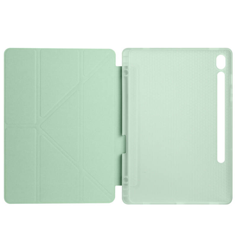 Galaxy Tab S9 Kılıf Zore Tri Folding Kalem Bölmeli Standlı Kılıf - 16