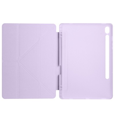 Galaxy Tab S9 Kılıf Zore Tri Folding Kalem Bölmeli Standlı Kılıf - 17