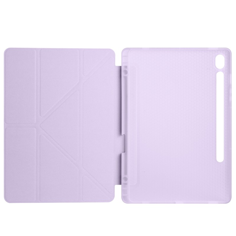 Galaxy Tab S9 Kılıf Zore Tri Folding Kalem Bölmeli Standlı Kılıf - 17