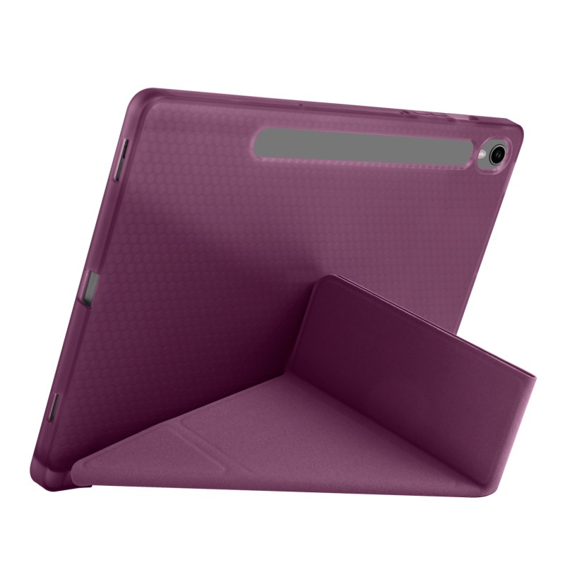 Galaxy Tab S9 Kılıf Zore Tri Folding Kalem Bölmeli Standlı Kılıf - 18