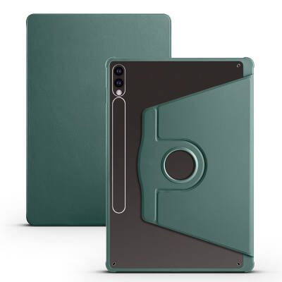 Galaxy Tab S9 Plus Kılıf Zore Termik Kalem Bölmeli Dönebilen Standlı Kılıf - Zore