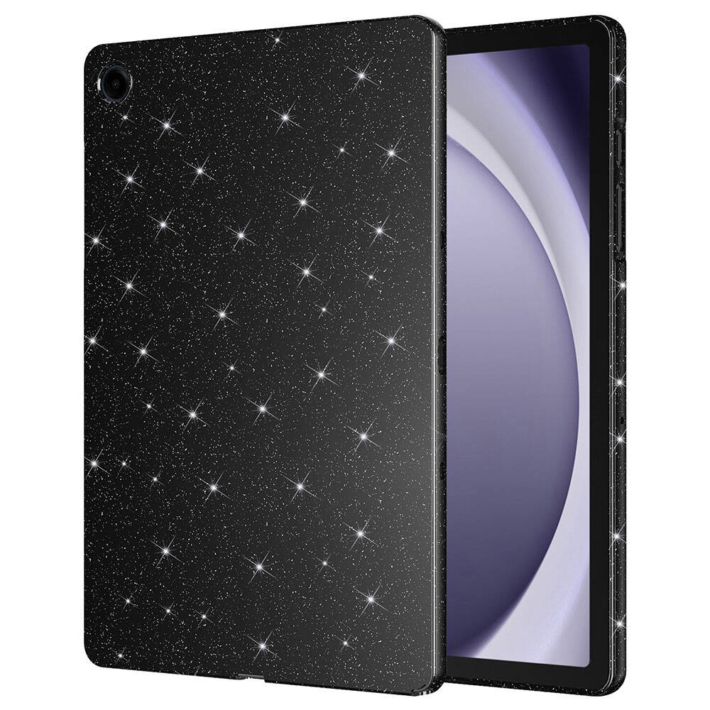 Galaxy Tab S9 Simli Parlak Görünümlü Uyumlu NXXA Tablet Koton Kılıf-Siyah