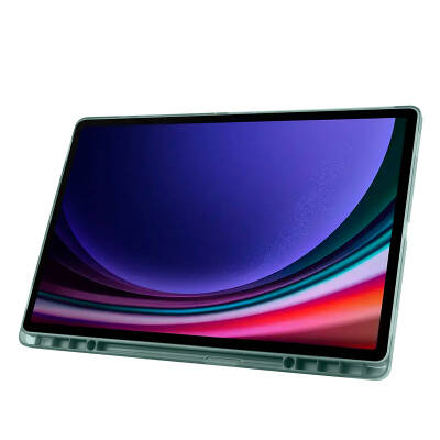 Galaxy Tab S9 Ultra Kılıf Zore Tri Folding Kalem Bölmeli Standlı Kılıf - 25