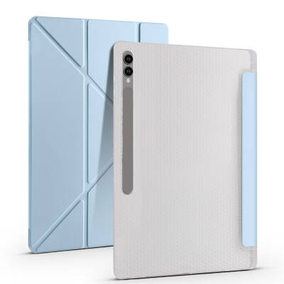 Galaxy Tab S9 Ultra Kılıf Zore Tri Folding Kalem Bölmeli Standlı Kılıf - Zore