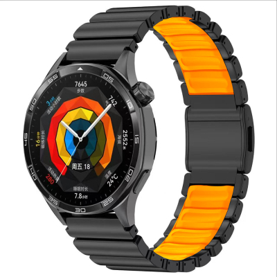Galaxy Watch 3 45mm Zore KRD-151 22mm Metal Silikon Kordon - Zore