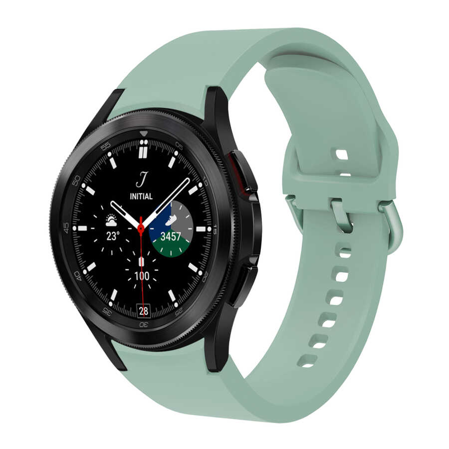Galaxy Watch 4 Classic 46mm KRD-50 Silikon Kordon - Açık Yeşil