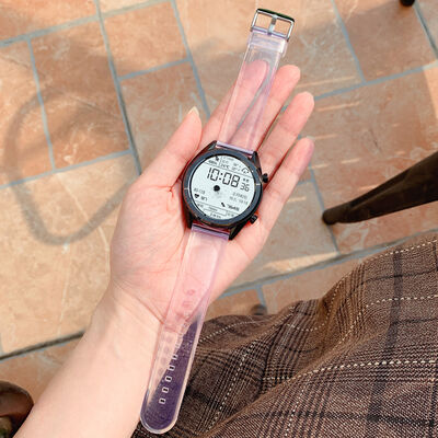 Galaxy Watch 46mm KRD-13 Şeffaf Silikon Kordon