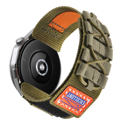 Galaxy Watch 46mm Zore KRD-112 22mm Orbital Braided Rope Design Nylon Fabric Mesh Band - Zore