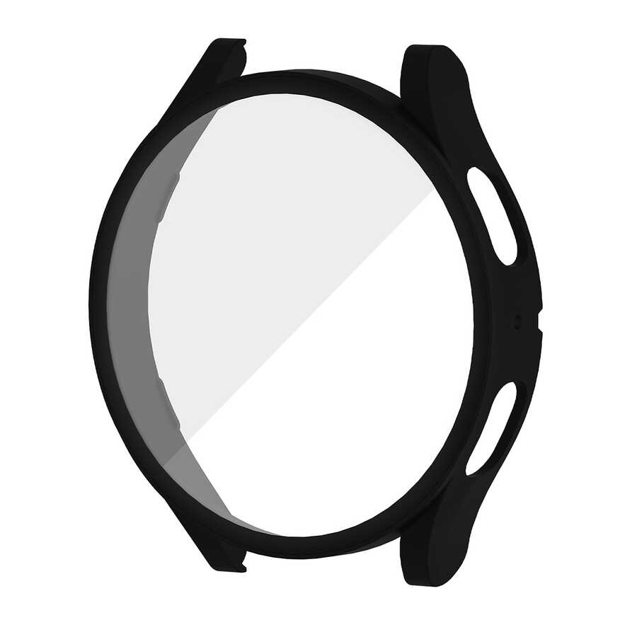 Galaxy Watch 5 40mm Sert PC Kasa ve Ekran Koruyucu Zore Watch Gard 14 - Siyah
