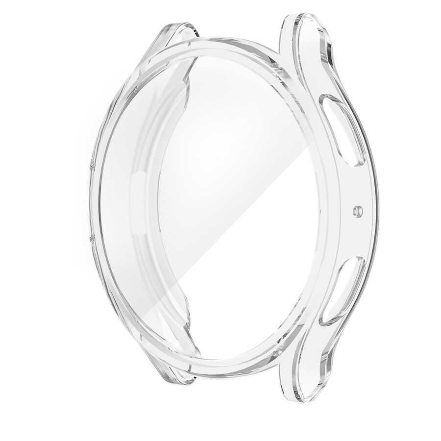Galaxy Watch 5 40mm Silikon TPU Kasa ve Ekran Koruyucu Zore Watch Gard 15 - Renksiz