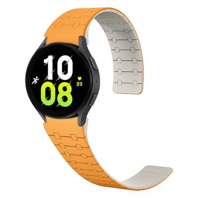 Galaxy Watch 5 44mm Zore KRD-111 20mm Çizgili Desenli Silikon Kordon - 11