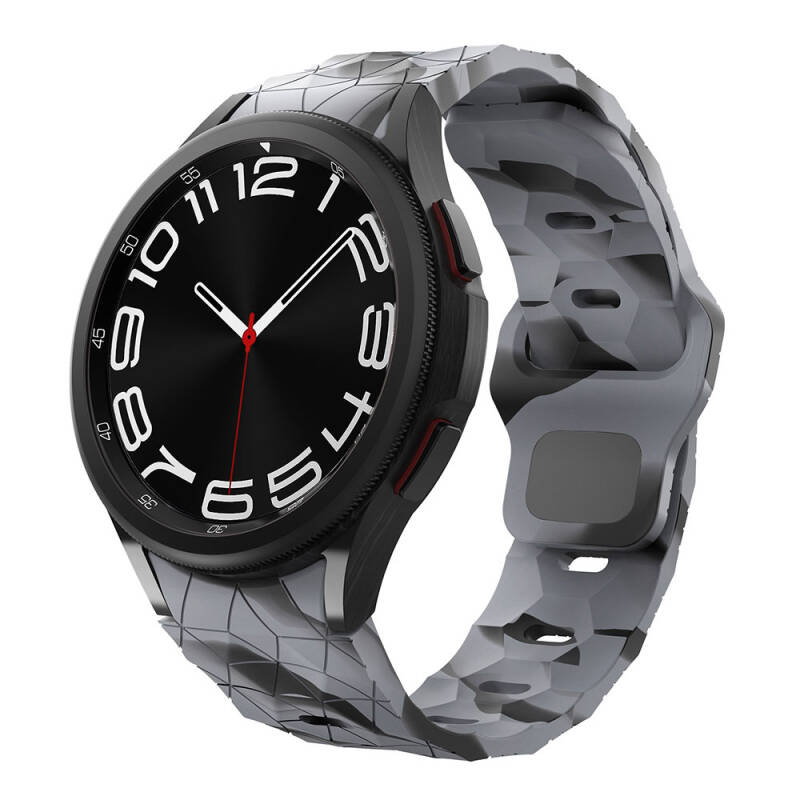 Galaxy Watch 5 44mm Zore KRD-116 20mm Futbol Desenli Spor Tasarımlı Silikon Kordon - 5