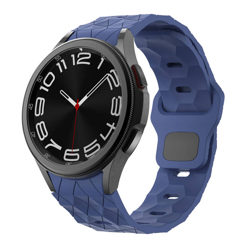 Galaxy Watch 5 44mm Zore KRD-116 20mm Futbol Desenli Spor Tasarımlı Silikon Kordon - 4