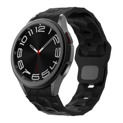 Galaxy Watch 5 44mm Zore KRD-116 20mm Futbol Desenli Spor Tasarımlı Silikon Kordon - 7