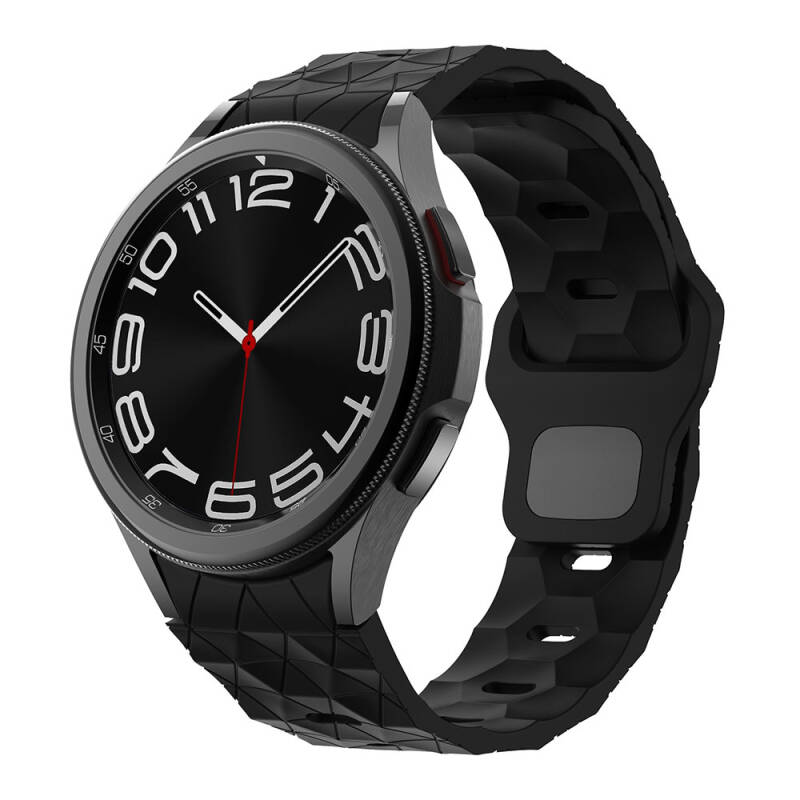 Galaxy Watch 5 44mm Zore KRD-116 20mm Futbol Desenli Spor Tasarımlı Silikon Kordon - 7