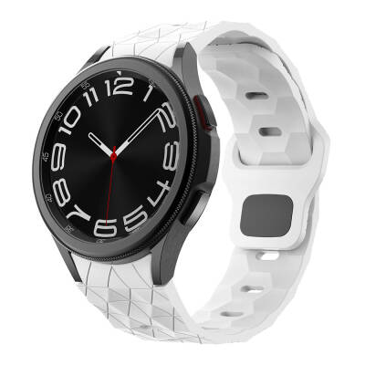 Galaxy Watch 5 44mm Zore KRD-116 20mm Futbol Desenli Spor Tasarımlı Silikon Kordon - 8