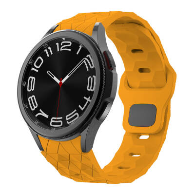 Galaxy Watch 5 44mm Zore KRD-116 20mm Futbol Desenli Spor Tasarımlı Silikon Kordon - 16