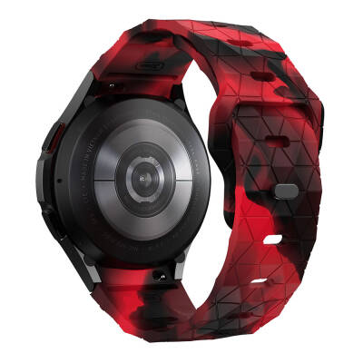 Galaxy Watch 5 44mm Zore KRD-116 20mm Futbol Desenli Spor Tasarımlı Silikon Kordon - 20