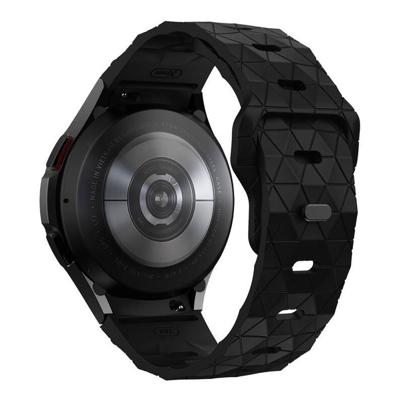 Galaxy Watch 5 44mm Zore KRD-116 20mm Futbol Desenli Spor Tasarımlı Silikon Kordon - 47