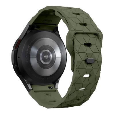 Galaxy Watch 5 44mm Zore KRD-116 20mm Futbol Desenli Spor Tasarımlı Silikon Kordon - 11