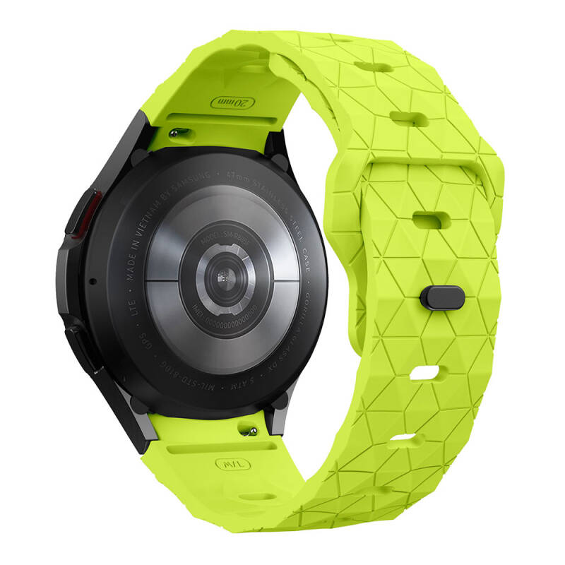 Galaxy Watch 5 44mm Zore KRD-116 20mm Futbol Desenli Spor Tasarımlı Silikon Kordon - 42