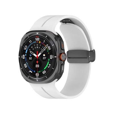 Galaxy Watch 8 44mm Zore KRD-84 22mm Silicone Band White