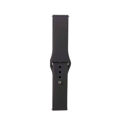 Galaxy Watch Active 2 44mm Band Serisi 20mm Klasik Kordon Silikon Strap Kayış Gri