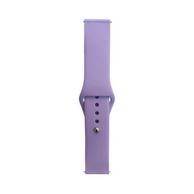 Galaxy Watch Active 2 44mm Band Serisi 20mm Klasik Kordon Silikon Strap Kayış Lila