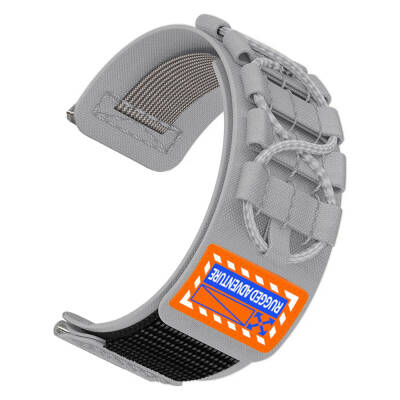 Galaxy Watch Active 2 44mm Zore KRD-112 20mm Orbital Braided Rope Design Nylon Fabric Mesh Band - Zore