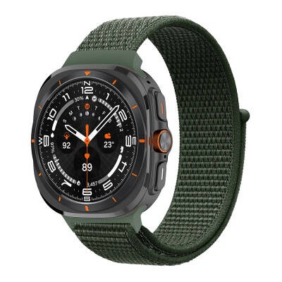 Galaxy Watch Ultra 47mm Zore KRD-03 Mesh Band Dark Green