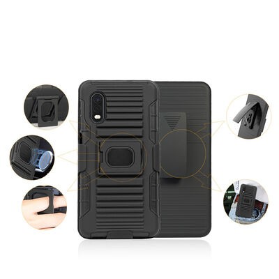 Galaxy XCover Pro Kılıf Zore Double Clip Kapak - 3