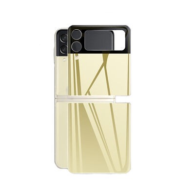 Galaxy Z Flip 3 Zore 3D Standart 2 in 1 Arka Koruyucu - 5
