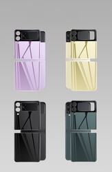 Galaxy Z Flip 3 Zore 3D Standart 2 in 1 Back Protector - 14