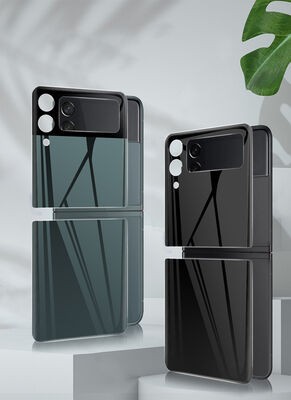 Galaxy Z Flip 3 Zore 3D Standart 2 in 1 Back Protector - 9