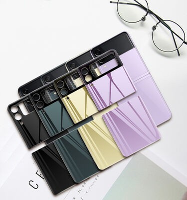 Galaxy Z Flip 3 Zore 3D Standart 2 in 1 Back Protector - 13