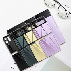 Galaxy Z Flip 3 Zore 3D Standart 2 in 1 Back Protector - 15