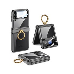 Galaxy Z Flip 4 Kılıf Zore Kıpta Yüzüklü Lens Korumalı Kapak - 14