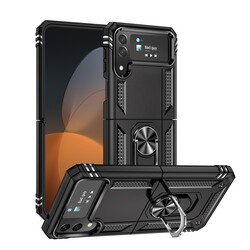 Galaxy Z Flip 4 Kılıf Zore Vega Kapak Siyah