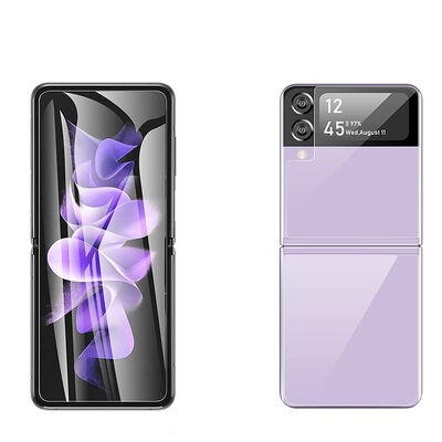 Galaxy Z Flip 4 Zore Narr Tpu Front Back Body Screen Protector - 1
