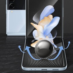 Galaxy Z Flip 4 Zore Narr Tpu Front Back Body Screen Protector - 10