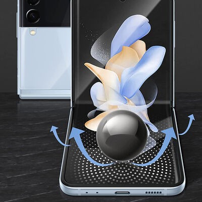 Galaxy Z Flip 4 Zore Narr Tpu Front Back Body Screen Protector - 10
