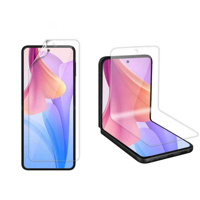 Galaxy Z Flip 4 Zore Narr Tpu Ön Arka Body Ekran Koruyucu - Renksiz