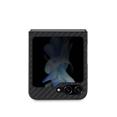 Galaxy Z Flip 5 Kılıf BMW Orjinal Lisanslı M Logolu PU Karbon Kapak - 3