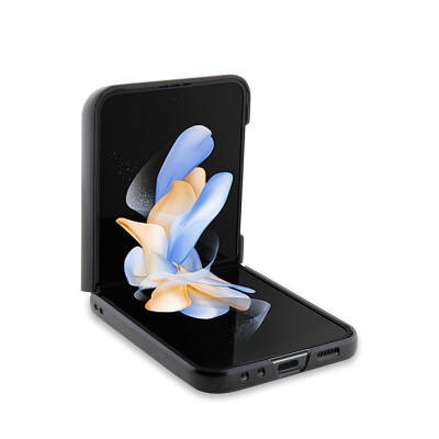 Galaxy Z Flip 5 Kılıf Ferrari Orjinal Lisanslı PU Deri Metal Logolu Multi Çizgili Kapak - 4