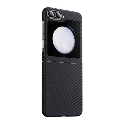 Galaxy Z Flip 5 Kılıf Karbon Fiber Benks Essential ArmorAir 600D Kevlar Kapak - Benks